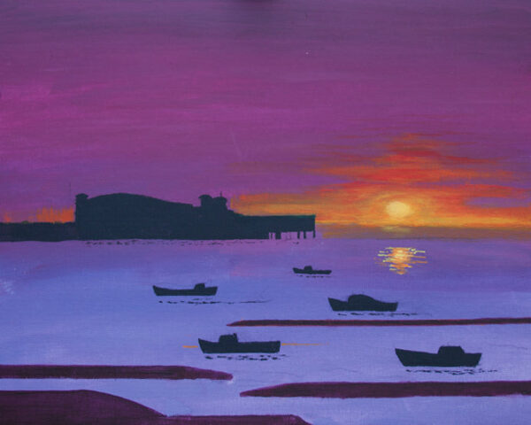 Dawn over The Grand Pier, Weston-super-Mare, Somerset